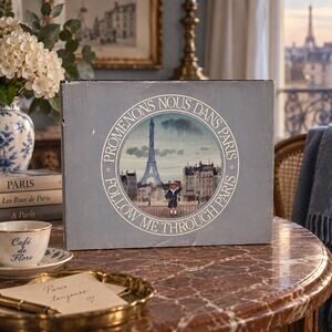 Michel Delacroix Promenons Nous Dans Paris 1983 Hardcover Art Book Dust Jacket
